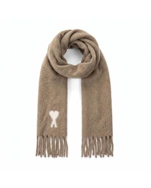 Ami Paris Accessoires ,Wol Moderne Sjaal - Naturel