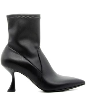 Sergio Levantesi Pointed Ankle Boot - Zwart