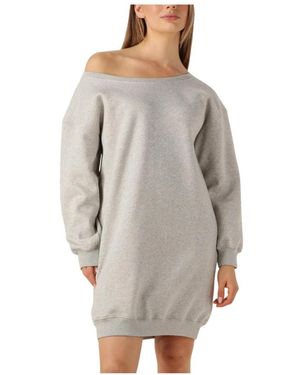 Another Label Kleedjes ,Grijs ,Livy Sweat Jurk