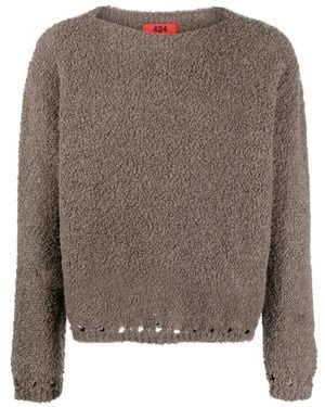424 Round-Neck Knitwear - Brown