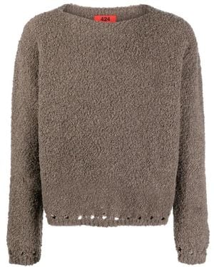 424 Round-Neck Knitwear - Marron