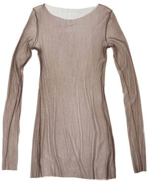 Cortana T De Tul Top - Bruin