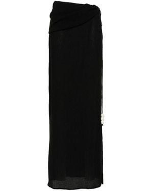 Magda Butrym Asymmetric-Design Skirt - Black