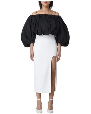 Pinko Kleedjes ,Veelkleurig ,Polyester Polyester A-Line Jurk - Zwart