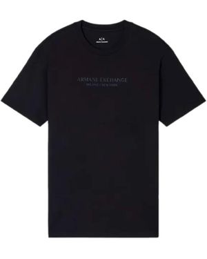 ARMANI EXCHANGE Milano New York T-Shirt Urban Casual - Schwarz