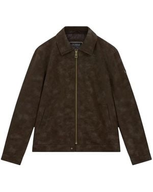 Guess Leather Jackets - Green