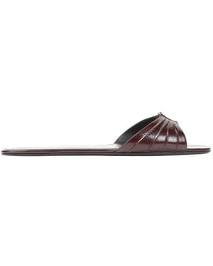 Saint Laurent Sliders - Brown