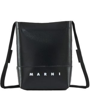 Marni Crossbodytas Met Vetersluiting - Zwart