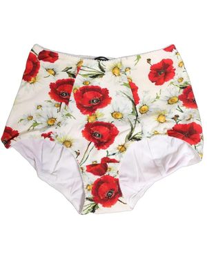 Dolce & Gabbana Ondergoed ,Veelkleurig ,Nylon Girdle Panty - Rood