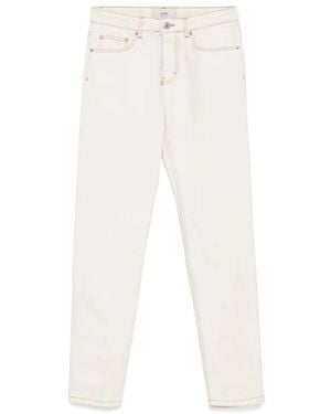 Ami Paris Straight Jeans - Bianco