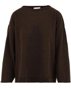 Akep Round-Neck Knitwear - Marrón