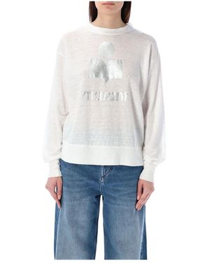 Isabel Marant Magliette in lino bianco klowia - Blu