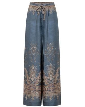 Zimmermann Wide Trousers - Gris