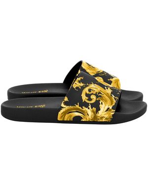 Versace Jeans Couture Schoenen ,Zwart ,Pool Slide
