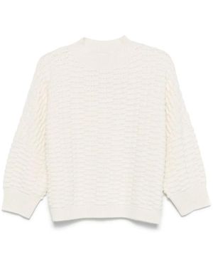 Sa Su Phi Round-Neck Knitwear - Blanc