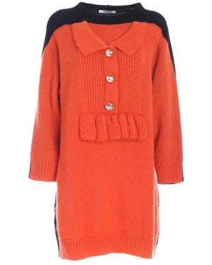 Vivetta Knitted Dresses - Orange