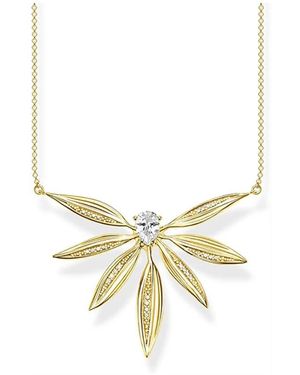 Thomas Sabo Damen Halskette Mit Anhänger Glam Soul Blätter Groß Goldfarbe Ke1950-414-14-L45V - Mettallic