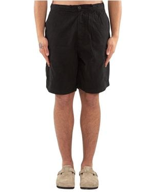GARMENT WORKSHOP Ripstop Parachute Cargo Shorts - Schwarz