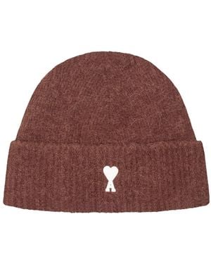Ami Paris Beanies - Braun