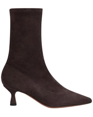 Atp Atelier Walnuss wildleder stretch stiefel - Braun