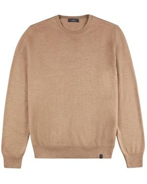 Fay Round-Neck Knitwear - Neutre