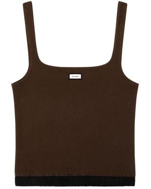Entire studios Sleeveless Tops - Brown