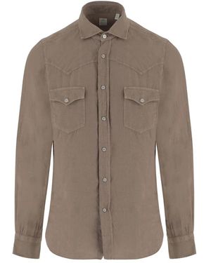 Finamore 1925 Casual Shirts - Brown