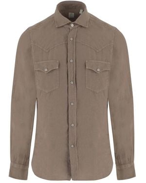 Brown Finamore 1925 Shirts for Men | Lyst