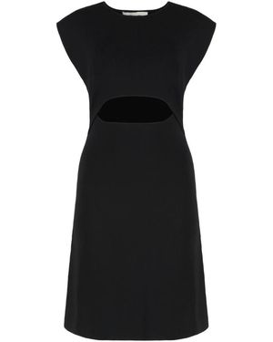 Yves Salomon Short Dresses - Black