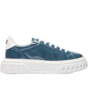 Casadei Off Road Denim Lac Sneakers - Blauw