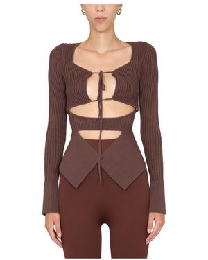 ANDREA ADAMO Long Sleeve Tops - Rojo