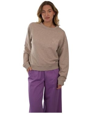 Closed Rundhals-Sweatshirt - Lila