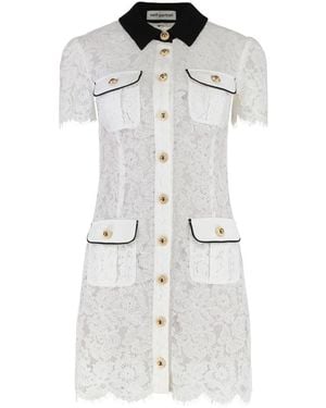 Self-Portrait Shirt Dresses - Wit