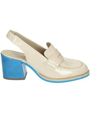 Pertini Schoenen Sling-Back Sandaal Met Rubberen Zool - Wit