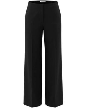 Jil Sander Wijde Broek - Zwart
