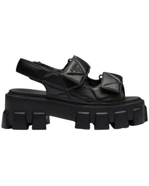 Prada Flat Sandals - Black