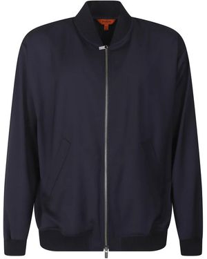Barena Jassen ,Blauw ,Wol Zip Bomberjack