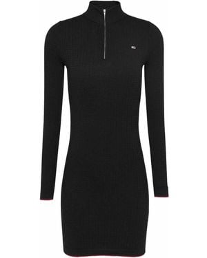 Tommy Hilfiger Gebreide Jurk - Zwart