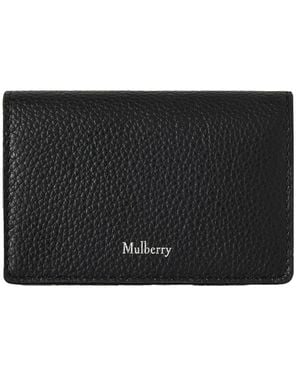 Mulberry Small Classic Grain Kartenetui - Schwarz