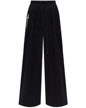 Lanvin Broeken ,Zwart ,Kasjmier Cotton Fleece En Kasjmier Broek