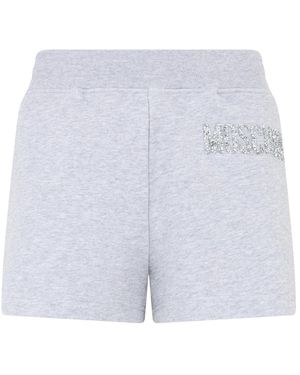 Moschino Elegante Lichtgewicht Stoffen Shorts - Blauw