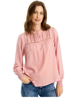 iN FRONT Blouses - Pink