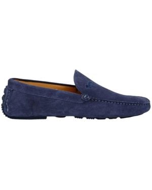 Harmont & Blaine Herren Blauer Wildleder-Slipper