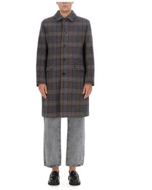 Etro Single-Breasted Coats - Grey