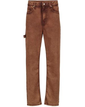 Iceberg Terrakottafarbene Hose Im 5-Pocket-Modell Mit Geradem Bein - Braun