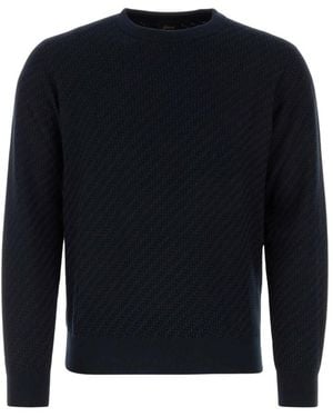 Brioni Round-Neck Knitwear - Blue
