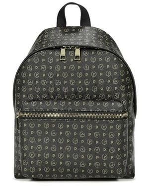 Pollini Heritage Rucksack Mit Außentasche - Grau