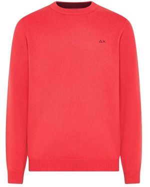 Sun 68 Round-Neck Knitwear - Rosa