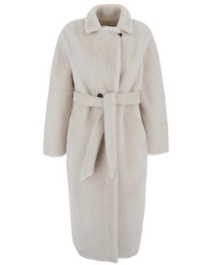 Suprema Belted Coats - Bianco