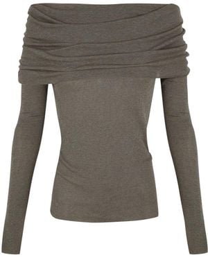 Cortana Tops ,Groen ,Katoen Luma Jersey - Grijs